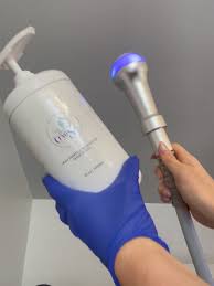 Glypto cryotherapy handheld wand in use